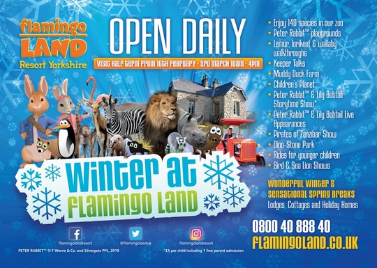 February Half Term 2019 at Flamingo Land